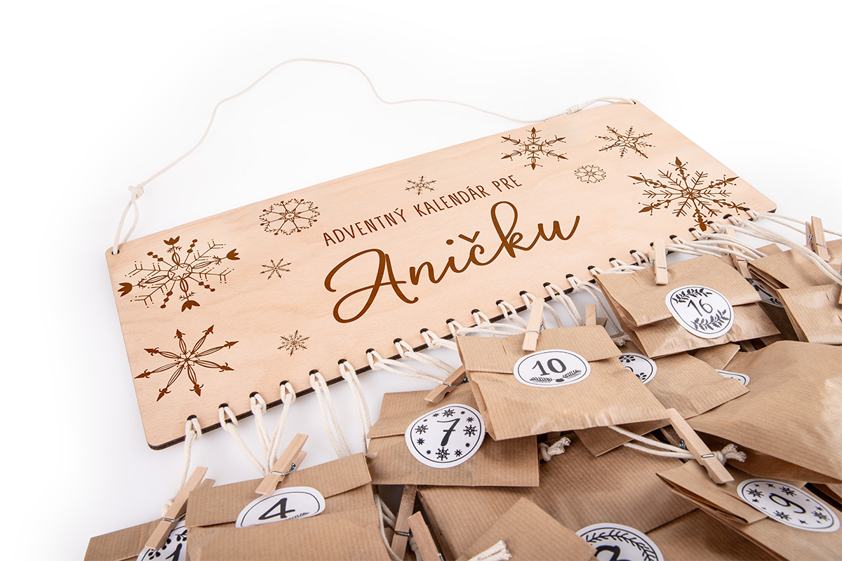 Adventný kalendár s vlastným menom